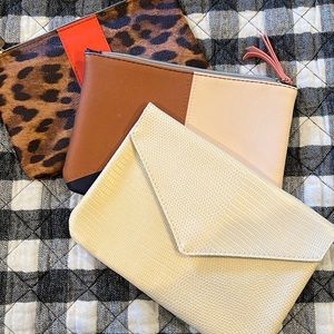 NWOT Ipsy bag - 3 pack - neutral